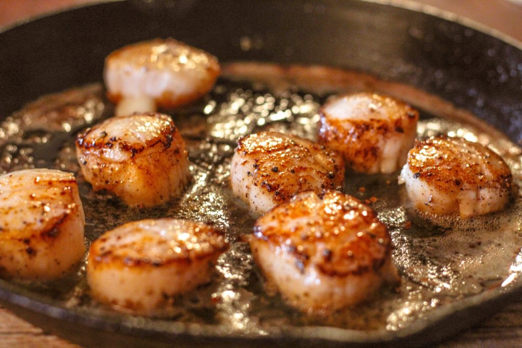 wine with scallops